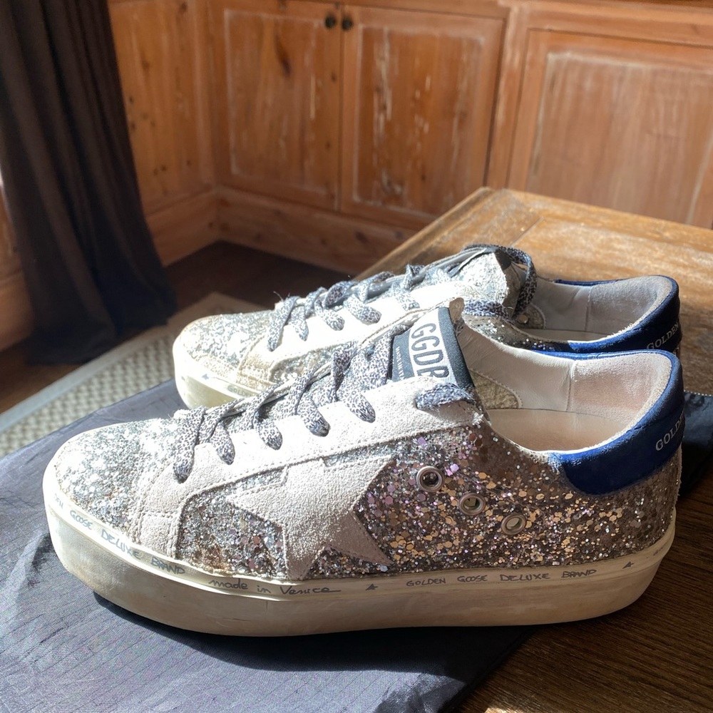 Size 36 “Hi Star” Glitter Golden Goose